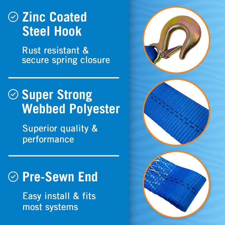 Better Boat Trailer Winch Strap Replacement product view 4