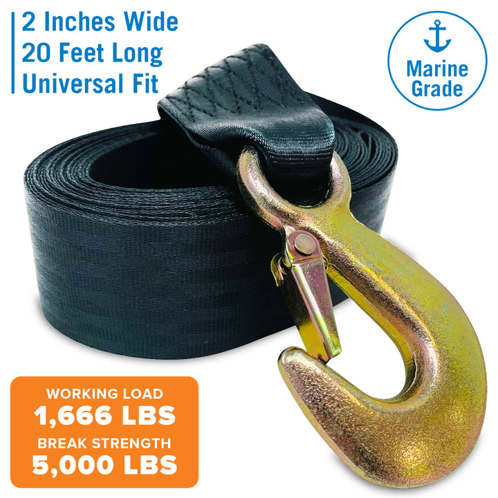 Better Boat Trailer Winch Strap Replacement product view 7