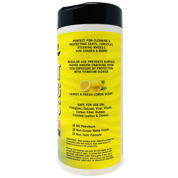 Boat Cleaner Wipes With UV side right bottle