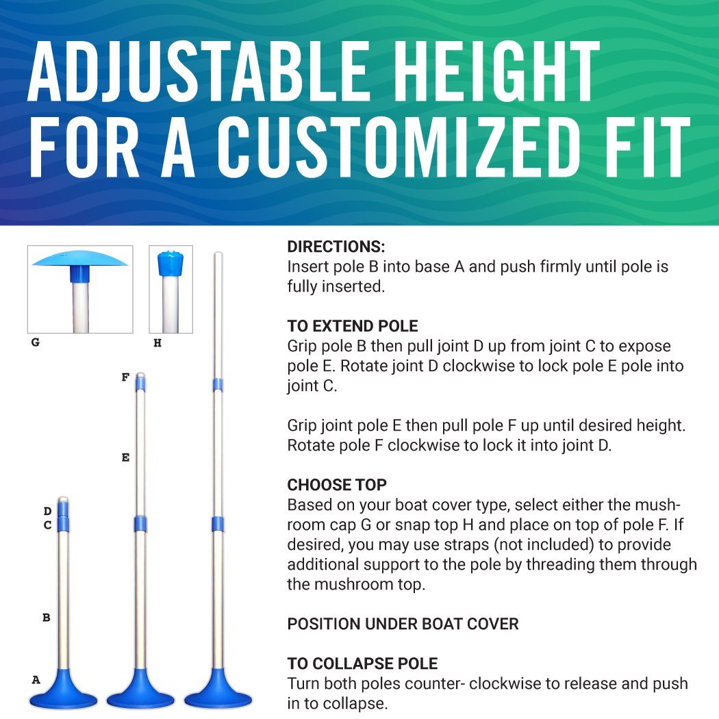 Better Boat Boat Cover Support Poles shown in boat cover support poles 6