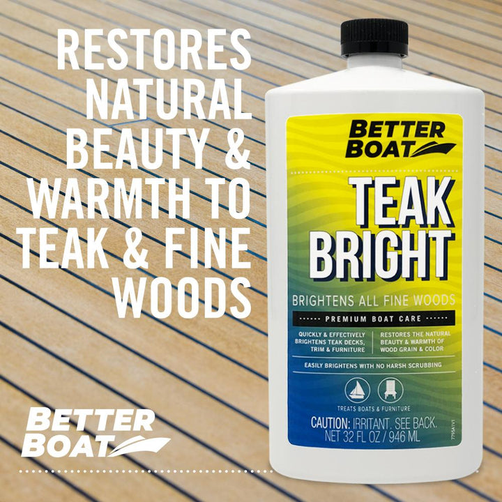 Boat Deck Teak Brightener Restores Decks