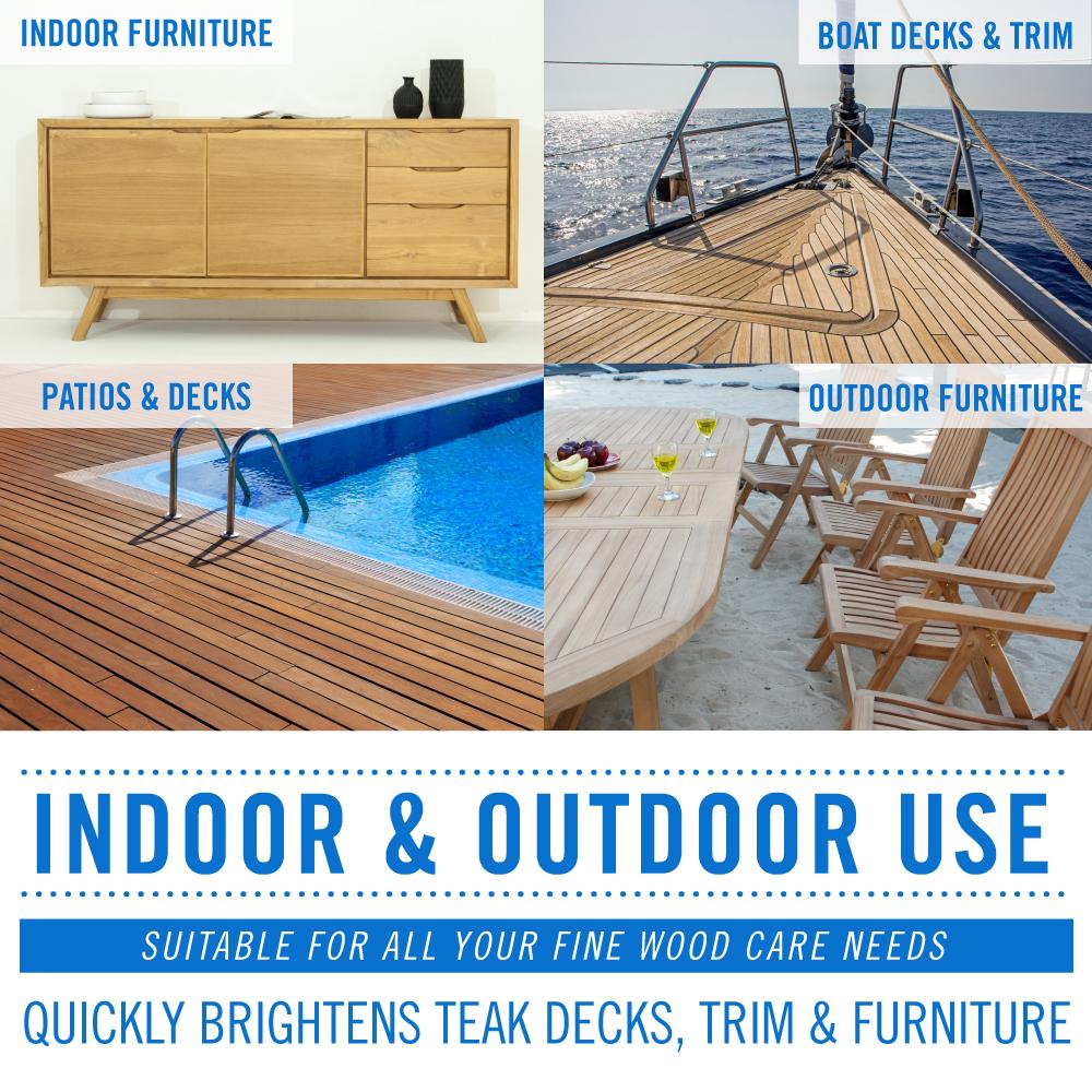 Boat Deck Teak Brightener Furniture and Decks