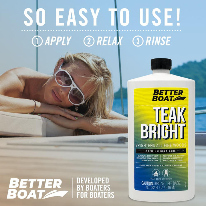 Boat Deck Teak Brightener Makes Life Easy