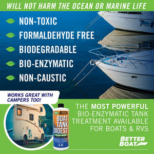 Boat Enzymatic Toilet Tank Digest Use in RV