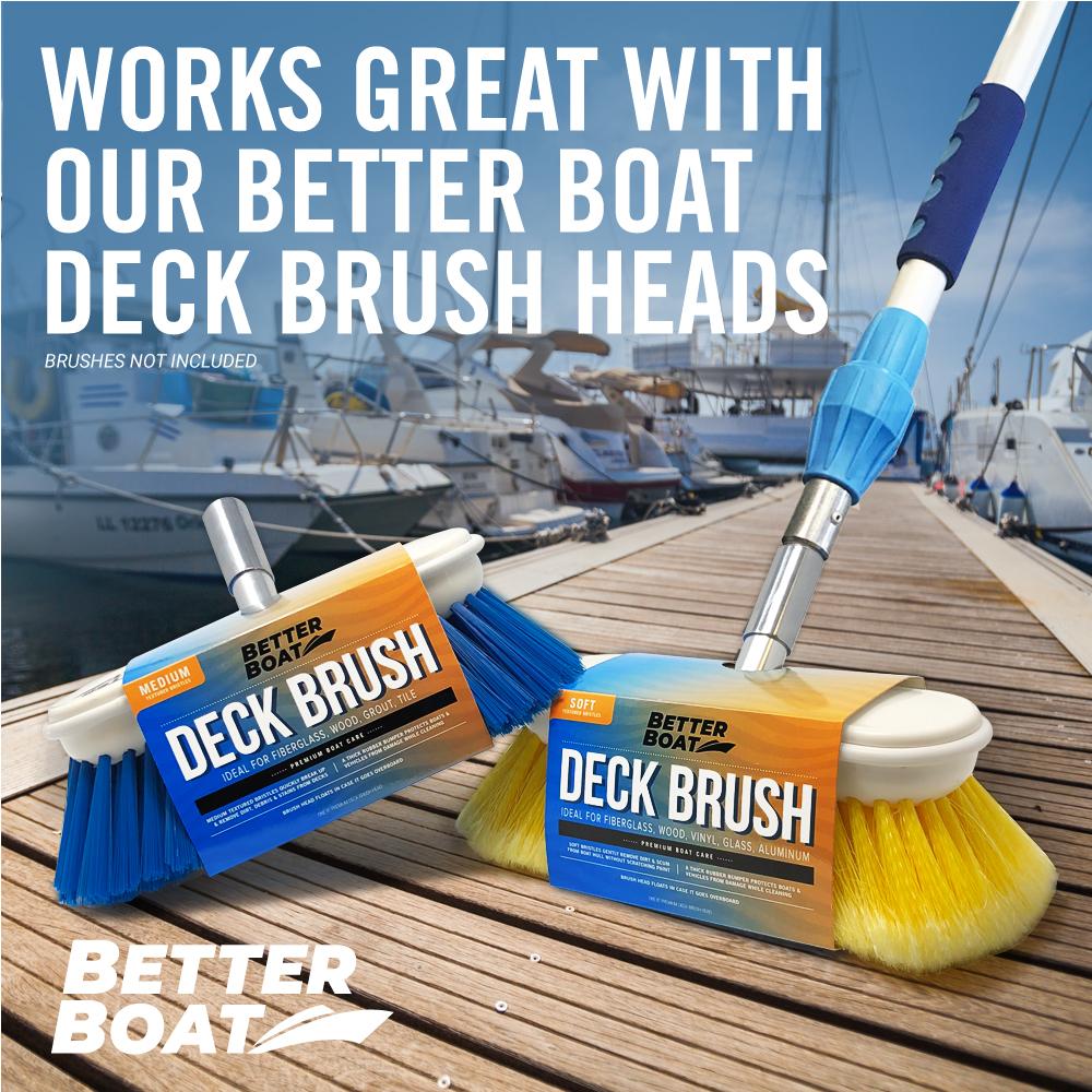 Boat Extension Rod For Mop And Brushes Stacked both Brushes