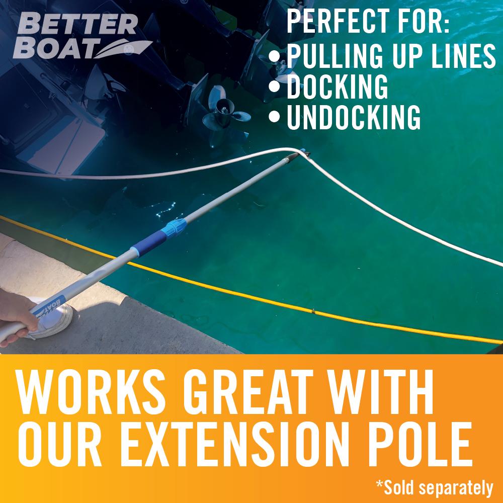 Better Boat Boat Hook with Standard End ( With or Without Pole ) shown in boat hook for lines in water
