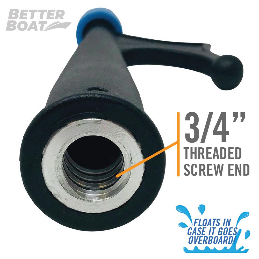 Better Boat Boat Hook with Standard End ( With or Without Pole ) shown in boat hook with standard screw end 3 4 acme thread