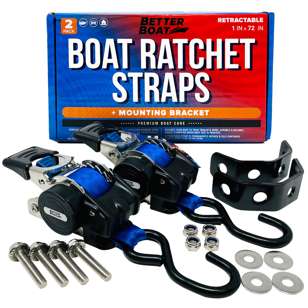 Better Boat Boat Ratchet Straps shown in boat ratchet straps 1 in x 72 in primary