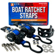 Load image into Gallery viewer, Boat Ratchet Straps
