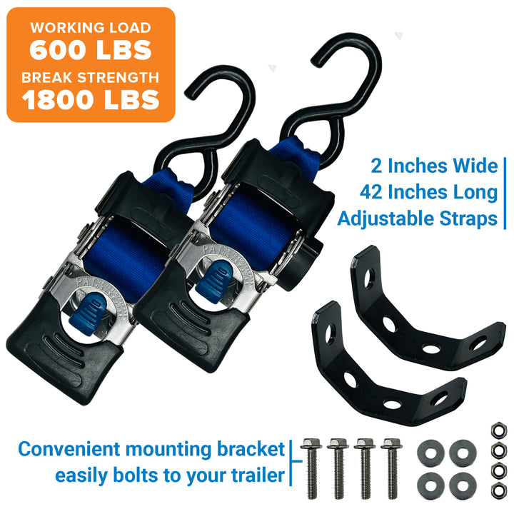 Better Boat Boat Ratchet Straps shown in boat ratchet straps 2 in x 42 in supp4