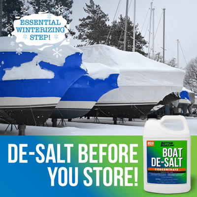 Salty Boater Salt Off Concentrate - 96 fluid ounces - Salt Remover For  Boats & Marine Engine Flush for Boats, Vehicles, Trailers - Winterize  Cleaner 