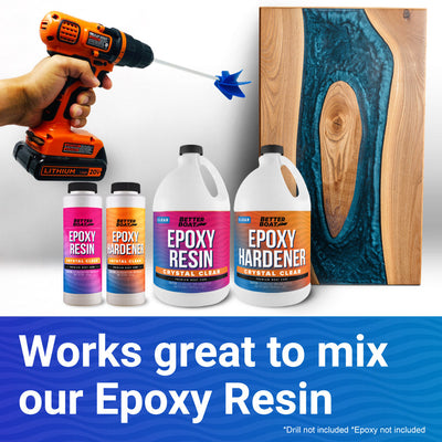 2pcs Paint Mixer Epoxy Resin Pigment Mixing Paddle Electric Drill  Attachment For Latex And Paint As Well As Other Viscous Liquid - AliExpress