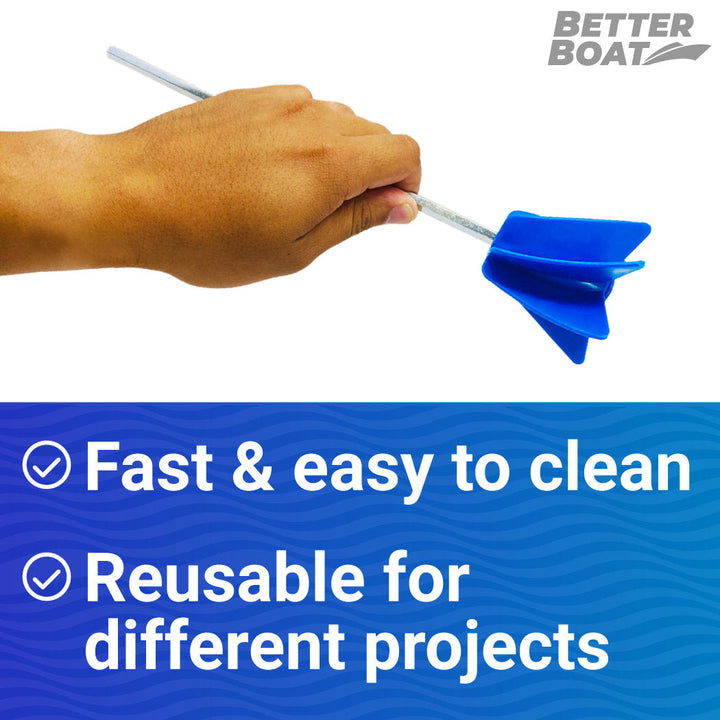 reusable paint mixer end