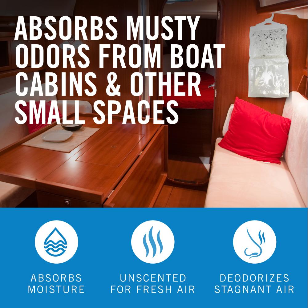 Four Pack Boat Dehumidifier Hanging Bags Absorbs All Smells