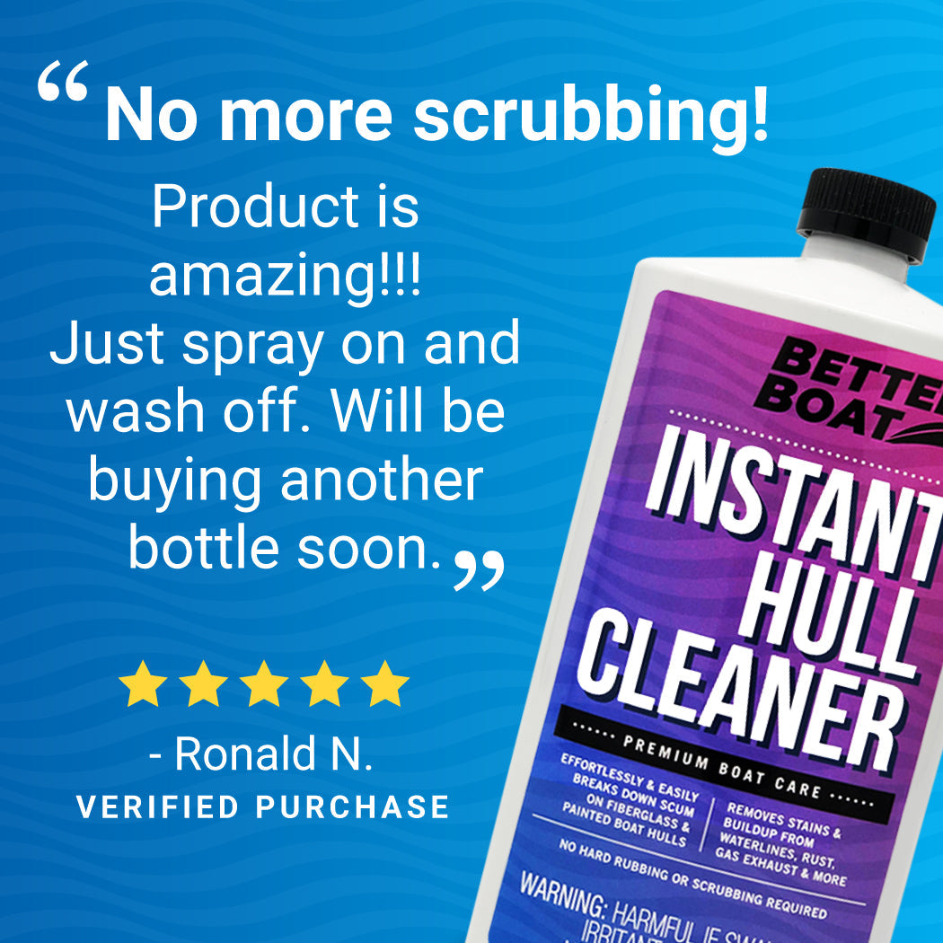 hull cleaner instantly remove stains