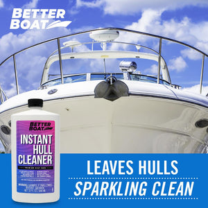 Instant Boat Hull Cleaner With Hull of Boat