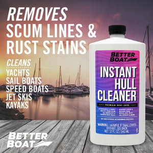 Instant Boat Hull Cleaner On a Dock
