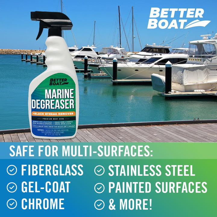 Marine Degreaser Black Streak Remover multiple surfaces