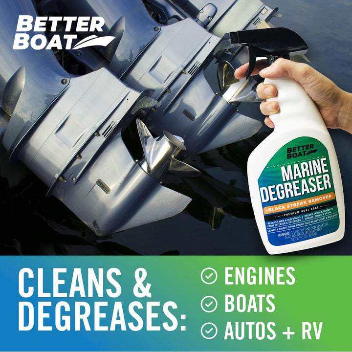 Marine Degreaser Black Streak Remover engine grime removal