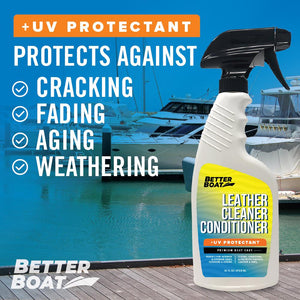 Marine Leather Cleaner And Conditioner Prevents Cracking