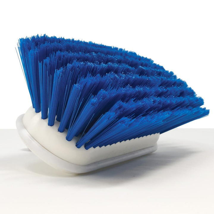 Medium Bristle 8" Boat Brush Head Close up Blue Head