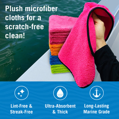 Microfiber Cleaning Cloth | Multi-Purpose Lint-Free Towels | 12-Pack