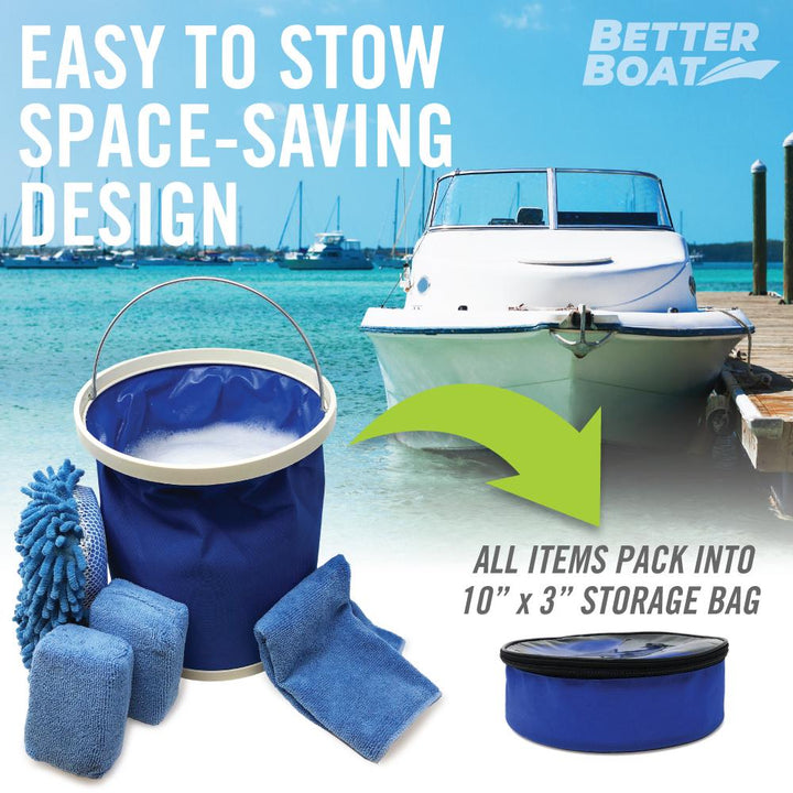 Microfiber Sponge Set Collapsible store in boat