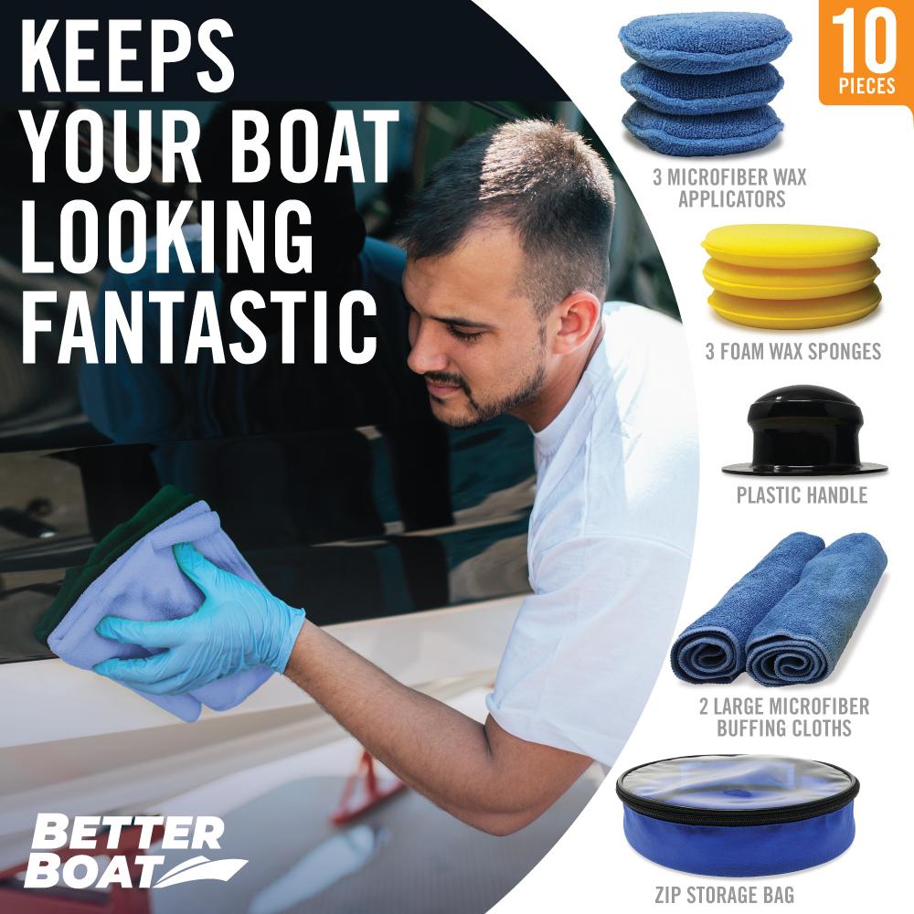 Microfiber Wax Applicator Set Included Guy Washing