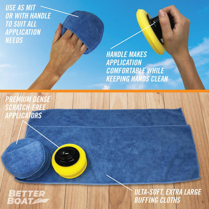 Microfiber Wax Applicator Set Directions and Use