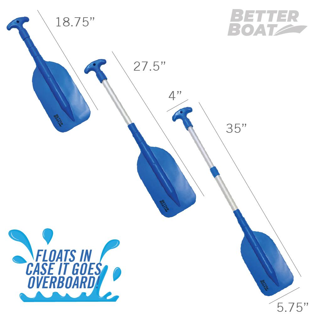 Compact Paddle Mini Telescoping Paddle | Small Boat Paddle | Better Boat
