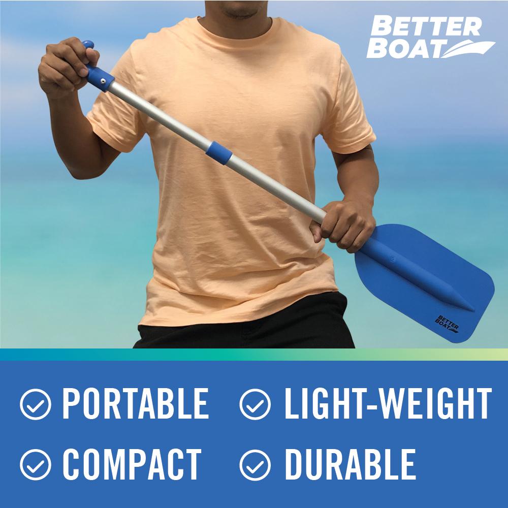 Compact Paddle Mini Telescoping Paddle | Small Boat Paddle | Better Boat