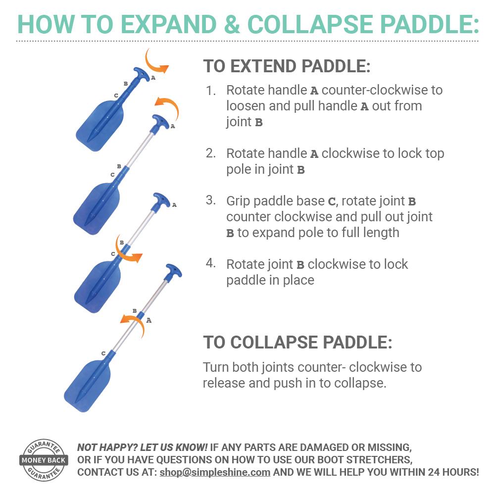 Mini Telescoping Paddle Instructions