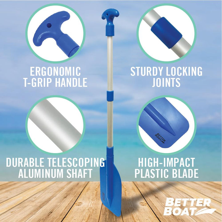 Mini Telescoping Paddle Handle and Adjustment