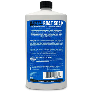 Premium Boat Soap Concentrate Back of Bottle