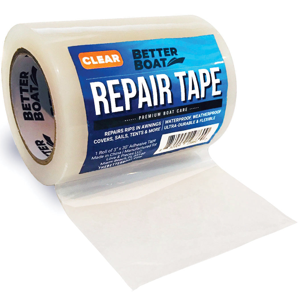 Fabric Repair Tape Boat Covers & RV Awnings Clear