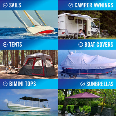 Load image into Gallery viewer, repair tape for rv awning boat covers sunbrella and bimini tops