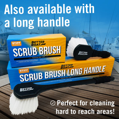 Long Handled Stiff Bristle Scrub Brush