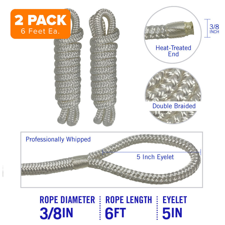 boat bumper ropes
