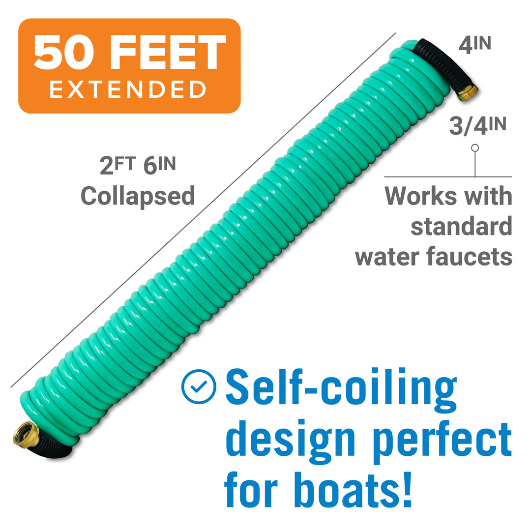 Better Boat Boat Hose 15Ft, 25Ft and 50FT Self Coil Wash Down product view 9