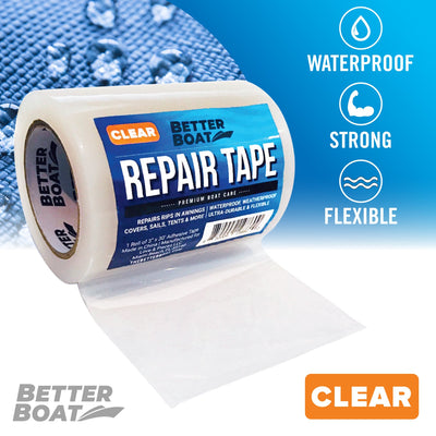 Breliter Fiberglass RV Awning Repair Tape - Repair Tape for Canvas, Tent Repair Tape for Tarp, Boat Covers, Sail, Tear Repair Patch Kit, Heavy Duty