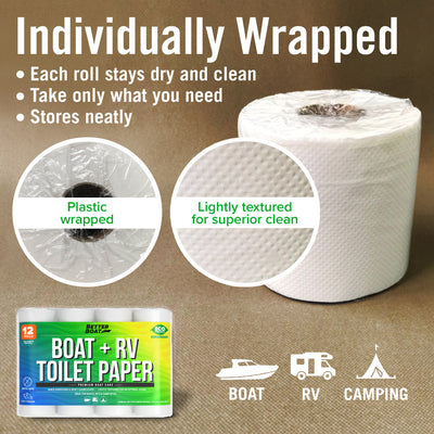 Load image into Gallery viewer, Toilet Paper for Camping Boating and RV