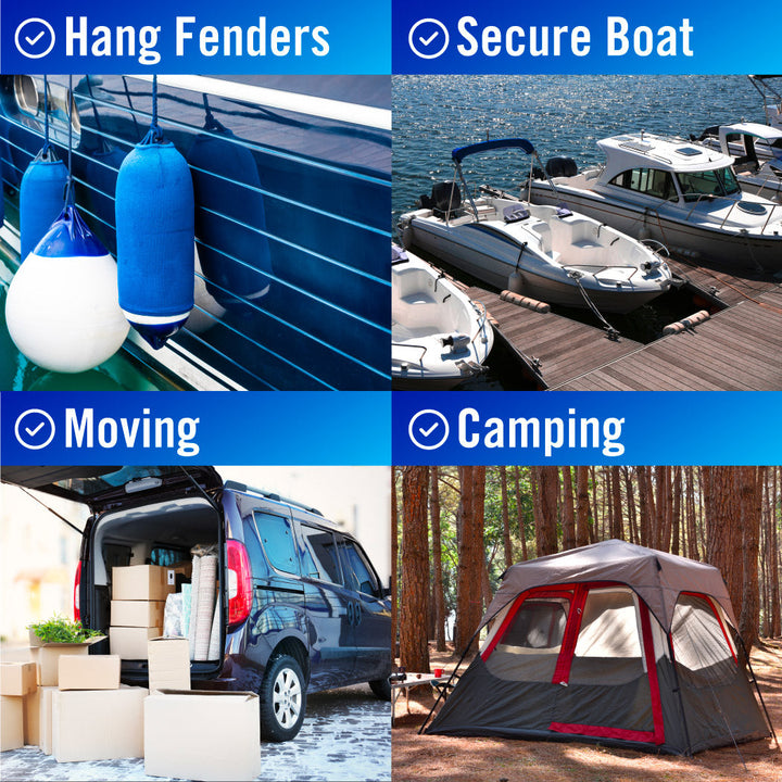 rope for moving camping boats and docking
