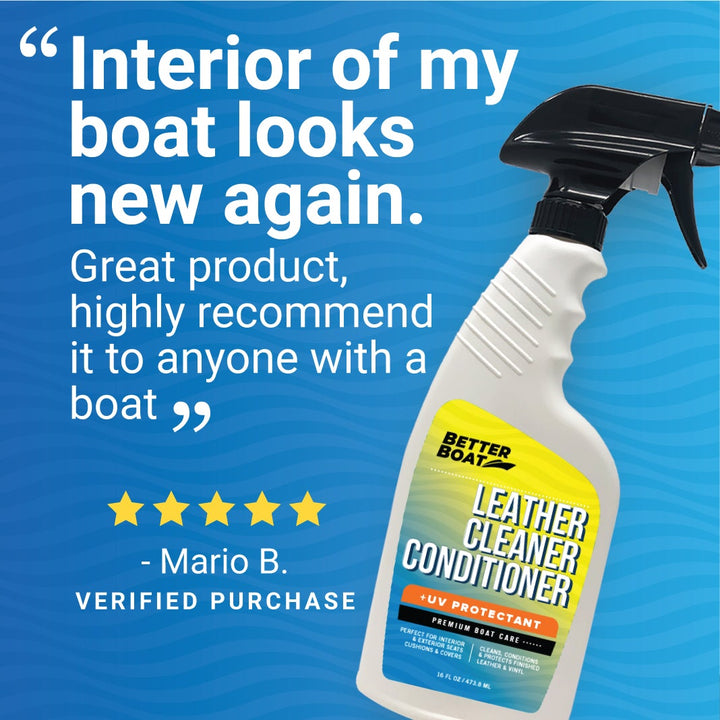 cleaning and protecting boat seats