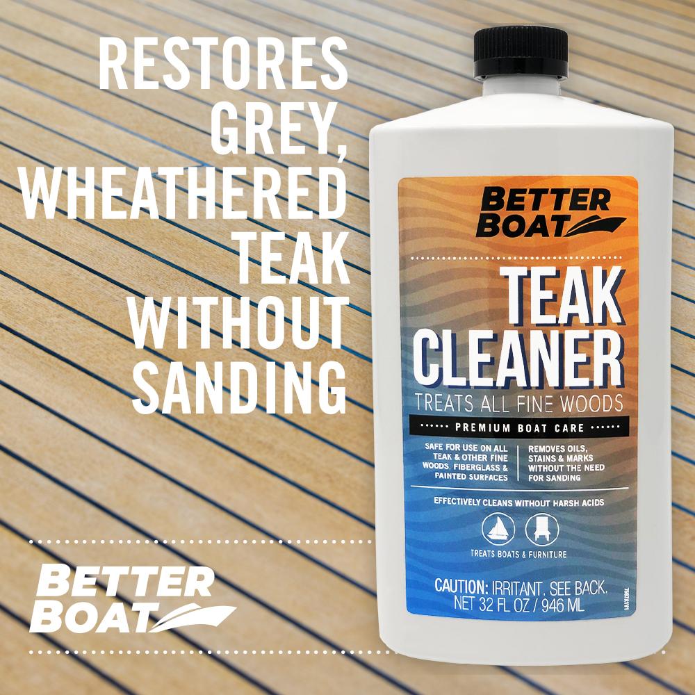 Teak Cleaner on a Wood Deck
