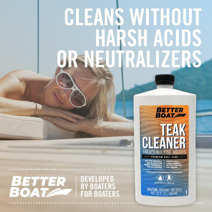 Teak Cleaner Laying on Deck