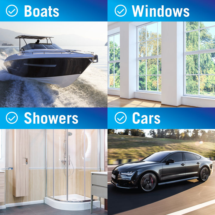 Squeegee for windows and showers and cars and boats