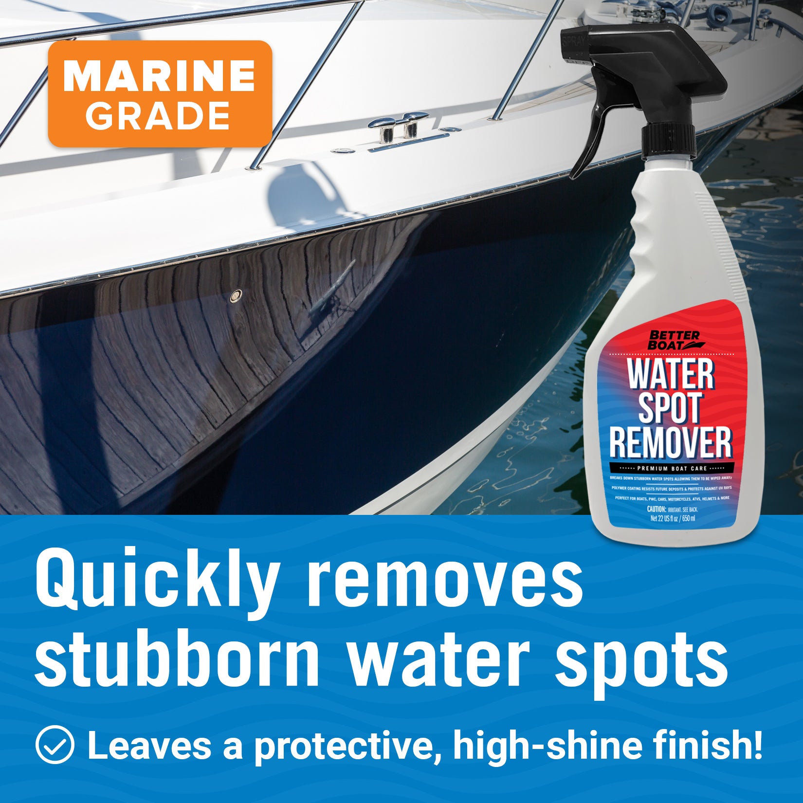 Hard Water Spot Remover for Boats & Cars | Better Boat